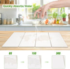Large Dish Drying Mat for Kitchen Counter, Heat-resistant Mat, Diatomaceous - Image 6