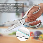 All Purpose Heavy Duty Shears, Metal Handle Stainless Steel Cooking Scissors - Image 5