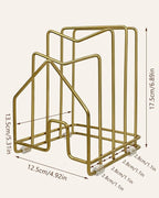 Pot Lid Organizer Cutting Board Holder Inside Cabinet 304 Stainless Steel Pot - Image 7