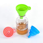 Kitchen Silicone Collapsible Funnel Set of 3, Small and Large, - Image 7