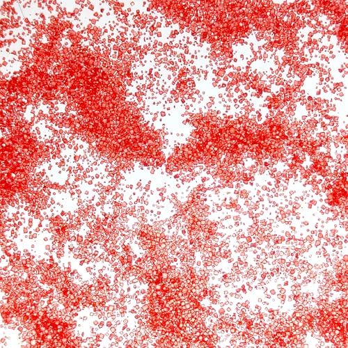 Edible Red Sanding Sugar Sprinkles 142g/ 5.01oz Sugar Crystals for Cake Decorating Candy Baking Decorations Ice Cream Toppings and Cookie Decorating for Valentines Halloween Christmas - Image 5