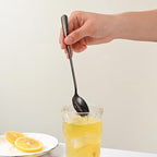 7.5 Inches Black Coffee Stirring Spoons Set, Long Handle Mixing Spoons - Image 6