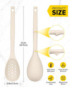 Pack of 2 Silicone Cooking Spoons, Non Stick Solid Kitchen Spoon - Image 3