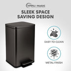 Simpli-Magic 13.2 Gallon Step Trash Can – Kitchen Garbage Can - Image 7