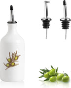 Sweejar Ceramic Olive Oil Dispenser Bottle, Opaque Oil Cruet Protects to Reduce by Sweejarco1949