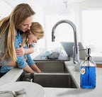 JASAI 18 Oz Clear Glass Soap Dispenser - Image 3