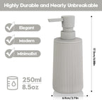 Small Soap Dispenser for Bathroom and Kitchen, Modern Farmhouse Striped Style - Image 6