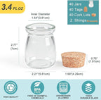 Ritayedet 40 Pack Glass Favor Jars - Image 3