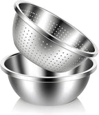 304 Stainless Steel Colander and Strainer, 5QT Large Capacity by Unknown