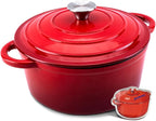 Enameled Cast Iron Dutch Oven - 7QT Pot by WOKINS