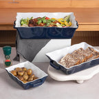 Sweejar Casserole Dishes for Oven, Ceramic Bakeware Set of 3, Rectangular - Image 5
