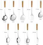 9pcs Cooking Utensils Set 304 Stainless Steel Kitchen Utensils - Image 2