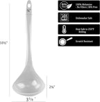 Reston Lloyd Melamine Soup Ladle Kitchen Utensil, Durable BPA-Free Plastic - Image 4