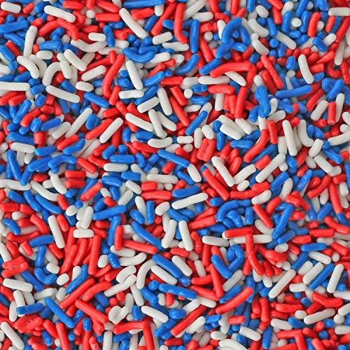Red White Blue Jimmies, 2.2 lb Patriotic Sprinkle Mix - Image 4