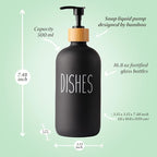 LOOCHICA 2 Pack Glass Soap Dispenser Set - Image 3