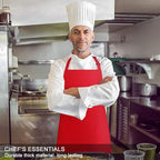 Jubatus 2 Pack Bib Aprons with 2 Pockets Cooking Chef Kitchen Apron - Image 4