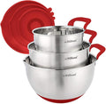 Hillbond Mixing Bowls with BPA Free Airtight Lids Nesting Bowls with Pour Spout by Hillbond