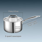 Cook N Home Stainless Steel Sauce Pan - Image 4