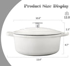 EDGING CASTING Dutch Ovens Enameled Cast Iron Covered 5.5 Quart Dutch Oven - Image 3