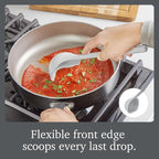 Tovolo Flex Core Small Silicone Ladle Oyster Gray Heat Safe Silicone Soup Ladle - Image 3