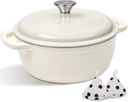 Enameled Cast Iron Dutch Oven Pot by AIVIKI
