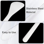 Pndeyo 3pcs Mini Stainless Steel Makeup Spatula, Reusable Cosmetic Cream - Image 3