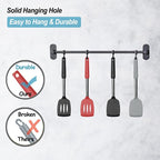 2 Pack Spatulas, Solid & Slotted Silicone Spatula Set, Stainless Steel Handle - Image 5