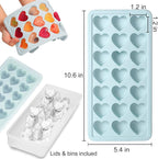2 Pack Heart Shpaed Ice Cube Trays - Image 2