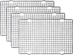 Tebery 4 Pack Black Heavy-Duty Wire Cooking Rack Baking Racks, Nonstick Baking by Tebery