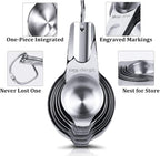 Measuring Cups Stainless Steel 7 Piece Stackable Set - Image 3