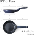 PRICUSIS Nonstick Frying Pan, 8/10/12 Inch Skillet - Image 9