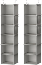 YOUDENOVA Hanging Closet Organizer, 6-Shelf Closet Hanging Storage Shelves by YOUDENOVA