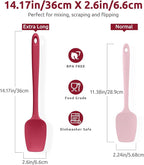 U-Taste Extra-Long 600ºF Heat Resistant Spatula Spoon: 14" Silicone Spoonula - Image 2