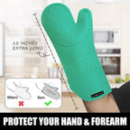 Rorecay 6pcs Oven Mitts and Pot Holders Sets Heat Resistant 500 Degrees - Image 3