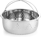 Cook N Home 4-Piece Stainless Steel Pasta Cooker Steamer Multipots, 12 Quart - Image 6
