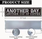 Coffee Metal Signs Decor, Another Day Another Cup of Coffee Sign, Retro Metal - Image 2