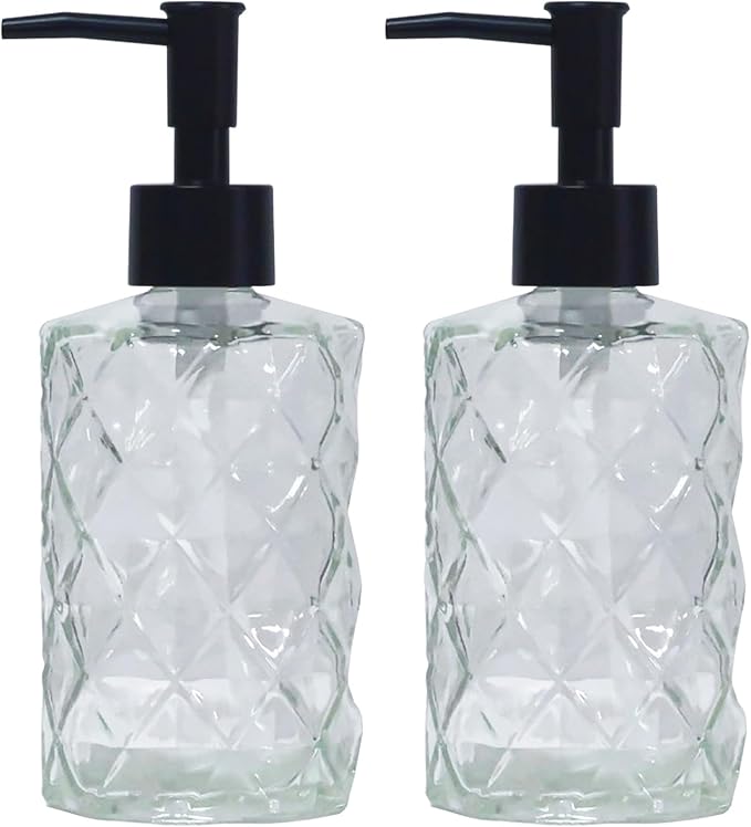 Crystal Clear Glass Soap Dispenser by YYTSGG