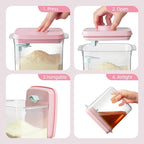 Ankou Formula Container - 1700ml Airtight Formula Dispenser One Button Handy - Image 2