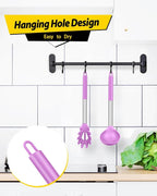 Silicone Pasta Fork and Ladle Spoon Set, Large Non Stick Kitchen Utensils - Image 6