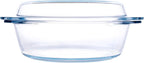 Round Tempered Glass Casserole Dish by HUSANMP