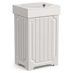 Povrgive Wood Trash Can Cabinet, 13 Gallon Hidden Kitchen Garbage Can by POVRGIVE-GreatDecorForIdealHome