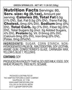 Green Sprinkles Jimmies 11.28 oz, Green Sprinkles For Cake Decorating, Cake Sprinkles, Sprinkles For Baking, Ice Cream & More, The Hampton Candy Company - Image 2