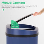 BestOffice 13‑Gallon Automatic Sensor Trash Can, Deep Blue – 50 L Touchless - Image 4