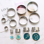12 Piece Round Cookie Cutters Set, Donut Cutter Set, Stainless Steel Circle - Image 2