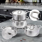 Vivicreate Tri-Ply Stainless Steel Stockpot Deep Cooking Pot - Image 9