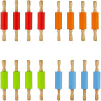 16 Pack Small Rolling Pin for Kids, Kids Rolling Pin for Home Kitchen by Miokun