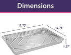 Aluminum Pans Half Size Cookie Sheet 100 Count Durable Nonstick Baking Sheets - Image 6