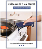 Joyhalo 4 Pack Pot Holders for Kitchen, Cotton Oven Holder - Image 4