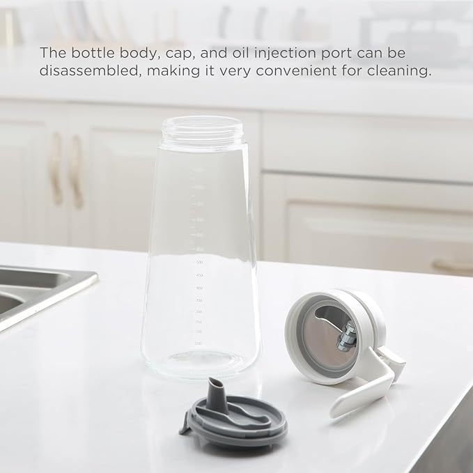 Auto Flip Glass Olive Oil Dispenser, Dispenser - Image 7