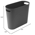 rejomiik Small Trash Can, 3.5 Gallon Slim Garbage Can Plastic Waste Basket - Image 7